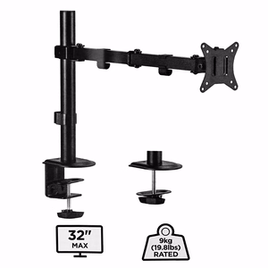 Gembird MA-D1-01 monitor mount / stand 81.3 cm (32") melns Desk