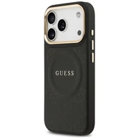 Guess Peony Hot Stamp MagSafe viedtālruņa apvalks iPhone 17 Pro Max - melns