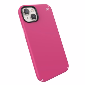 Speck Presidio2 Pro + MagSafe vāciņš ierīcei iPhone 15 Plus / 14 Plus, ar Microban pretmikrobu aizsardzību, “Digital Pink / Blossom Pink / White” krāsu kombinācija