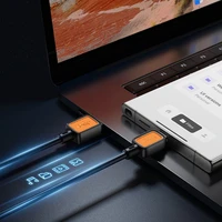 Kabelis USB A uz USB C Hoco 3A 1 m X108 melns