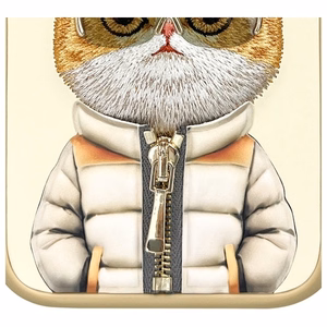 Nimmy Cool&Cute 2.0 Kaķis viedtālruņa apvalks iPhone 15 Pro - zaļš