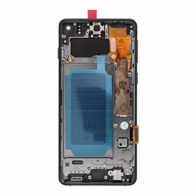 FixCell LCD ekrāns SAMSUNG S10 G973 melns ar rāmi (refub)