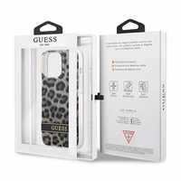 Guess GUHCP13LHSLEOK iPhone 13 Pro / 13 6.1" pelēks/pelēks cietais apvalks Leopards