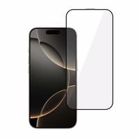 Tel Protect Full Glue 6D rūdīts stikls Iphone 16 Pro Max melns - 10 komplekts