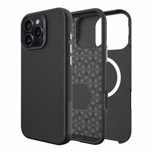 Perfectionists Trīsstūra Mag futrālis iPhone 15 Pro melns