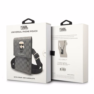 Karl Lagerfeld Ikonik Karl Monogrammas Plāksteru soma - sudraba