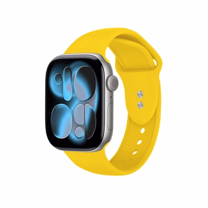 Crong Liquid siksniņa Apple Watch 38 / 40 / 41 / 42 mm, dzeltena