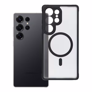 FULL MATTE MAG COVER viedtālruņa apvalks, saderīgs ar MagSafe, paredzēts SAMSUNG S25 Ultra melns