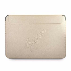 Guess Saffiano Script apvalks 13" klēpjdatoram - zelta