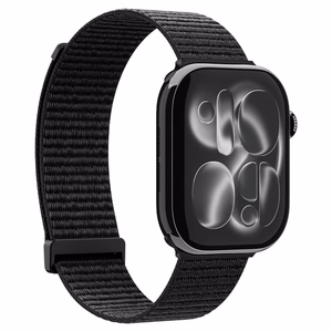 Spigen WBF01 siksniņa, paredzēta Apple Watch 44 / 45 / 46 / 49 mm, melna