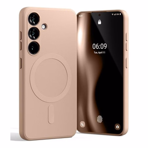 Mercury Semi-Silicone MagSafe maciņš, paredzēts Samsung S24 FE, smilšu rozā