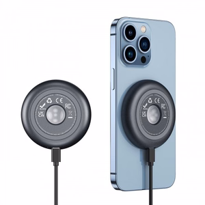 Bezvadu lādētājs Dux Ducis W3 pelēks 15W (priekš iPhone / saderīgs ar Magsafe)