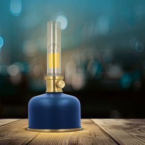 Retro Petroleum LED Lampa zils FLR-35 Forever Light