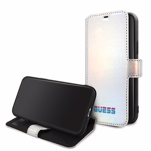 Guess GUFLBKN65BLD iPhone 11 Pro Max silver/silver book Iridescent