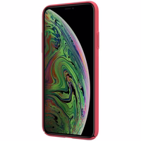 Nillkin Super Frosted Shield - maciņš Apple iPhone 11 Pro Max z wycięciem na logo (Bright sarkans)