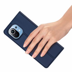 DUX DUCIS Skin Pro grāmatas tipa apvalks Xiaomi Mi 11 zils
