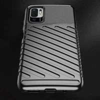 Thunder apvalks elastīgs izturīgs aizsargvāks TPU apvalks Xiaomi Redmi Note 10 5G / Poco M3 Pro melns