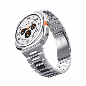 Spigen Modern Fit Band metāla siksniņa Samsung Galaxy Watch Ultra 47 mm, sudraba krāsā