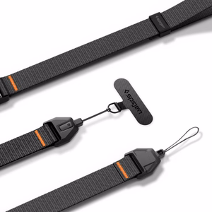 Spigen universāla regulējama tālruņa plaukstas siksniņa, melna