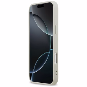 DKNY rūtainais ar drukātām svītrām viedtālruņa apvalks iPhone 17 Pro Max - bēšs