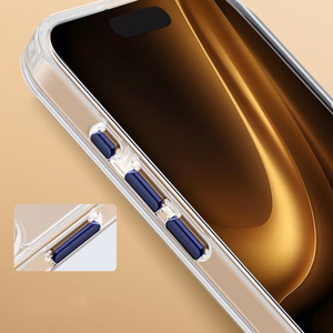 Clear Thin Mag case for iPhone 17 Air 6,6" blue