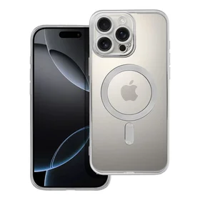 ELECTRO MAG COVER viedtālruņa apvalks saderīgs ar Magnētisko IPHONE 16 Pro Max sudraba