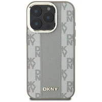 DKNY rūtainā raksta magnētiskais MagSafe apvalks iPhone 16 Pro Max - bēšs