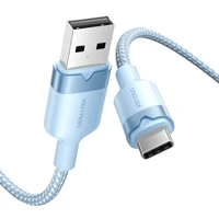 USB 2.0 A uz USB-C 3A kabelis Vention CTNLF 1M (zils)