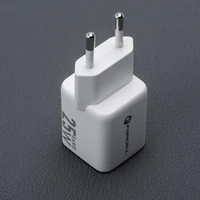 FORCELL F-ENERGY Mini GaN III VT-25B ceļojumu lādētājs ar 1 x Type C + 1x USB A ligzdām, PD QC4.0 25W balts
