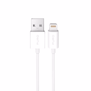 Puro TPE 12W USB-A - Lightning kabelis 2m - balts