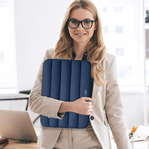 Tech-Protett pūkains portatīvā datora maiss 15–16 – tumši zils