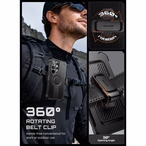 Supcase Unicorn Beetle Pro Mag MagSafe 2 komplektu futrālis Samsung Galaxy S26 Ultra - melns
