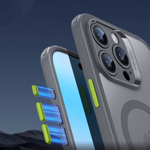 ESR Klasisks Pro komplekts Halolock Magnētiskais iPhone 16 Pro Max viedtālruņa apvalks - pelēks (m)