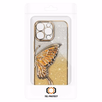 Tel Protect Butterfly ūdens viedtālruņa apvalks Iphone 12 Pro zelta