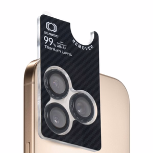 Rūdītais stikls Tel Protect Titanium objektīva 99% AR Aramid sērija kamerai Iphone 16/16 Plus (2 gab.)