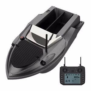 GPS-кораблик для прикормки Flytec V080 Fishfinder с эхолотом, аккумулятор 20 000 мА·ч продаётся отдельно, чёрный