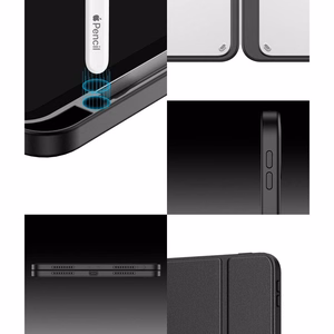 DUX DUCIS apvalks MAGI ar zīmuļa turētāju iPad Pro 11 (2018/2020/2021/2022) melns