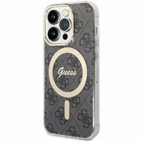 Guess 4G MagSafe viedtālruņa apvalks iPhone 14 Pro - melns