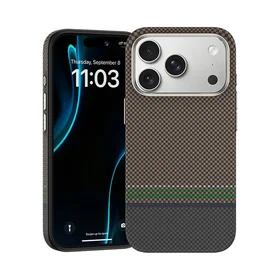 Benks magnētiskais Armor Pro Prestige Kevlar 600D viedtālruņa apvalks (Y070) Iphone 17 Pro Max (ar kameras vadības pogu)