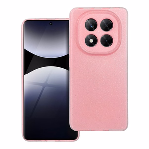 Caurspīdīgs viedtālruņa apvalks 2 mm BLINK Xiaomi Redmi NOTE 14 PRO 4G rozā
