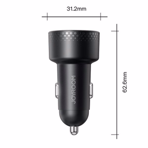 Automašīnas lādētājs Joyroom „JR-CCD02" melns 70W (2xUSB-C) ar LED ekrānu