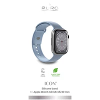 Puro Icon silikona siksniņa Apple Watch 42/44/45/49 mm - gaiši zils (2 gab.)