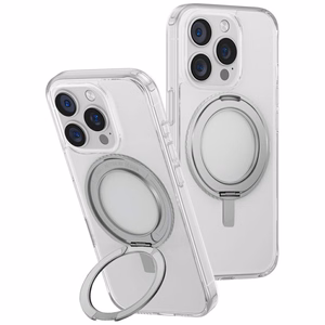 Uniq Swivix 360 rotējošs statīvs viedtālruņa apvalks iPhone 16 Pro - caurspīdīgs