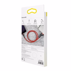 Baseus Cafule USB Lightning kabelis 2.4A 1m (melns + sarkans)