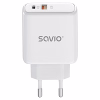 Savio LA-12 mobile device charger Universal balts AC Fast charging Indoor