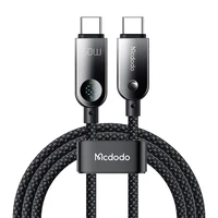 Mcdodo CA-4780 USB-C uz USB-C 60W datu kabelis 1.2m (melns)
