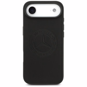 Mercedes Ādas Vintage Logo Magnētiskais Viedtālruņa apvalks iPhone Air - Melns