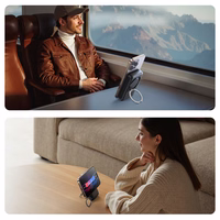 Joyroom JR-PBM02 22.5W 10000mAh portatīvais lādētājs 3in1 magnētiskais indukcijas saderīgs ar MagSafe ar iebūvētu kabeli - melna