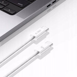 Tech-Protect UltraBoost Classic USB-C / USB-C PD kabelis 60W 3A 1m - balts