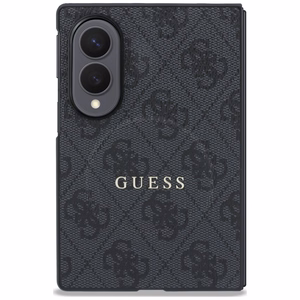 Melns Guess 4G Classic MagSafe vāciņš Samsung Galaxy Z Fold8 tālrunim